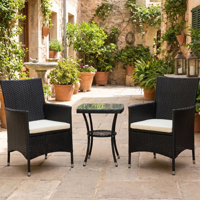 Outdoor Patio Dining Armchair with Cushion