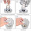 Ensemble de lampes de table 11,4 "argent