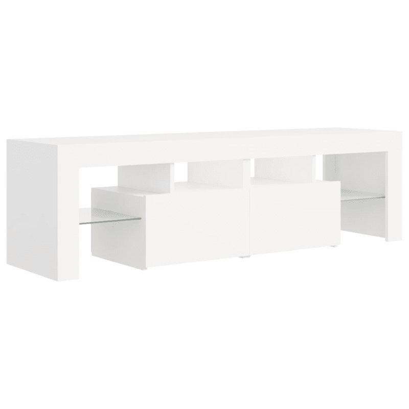 Mascarenaz TV Cabinet with LED Lights, White