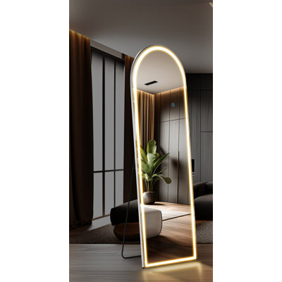 Miroir sur pied 3 lumières avec pied