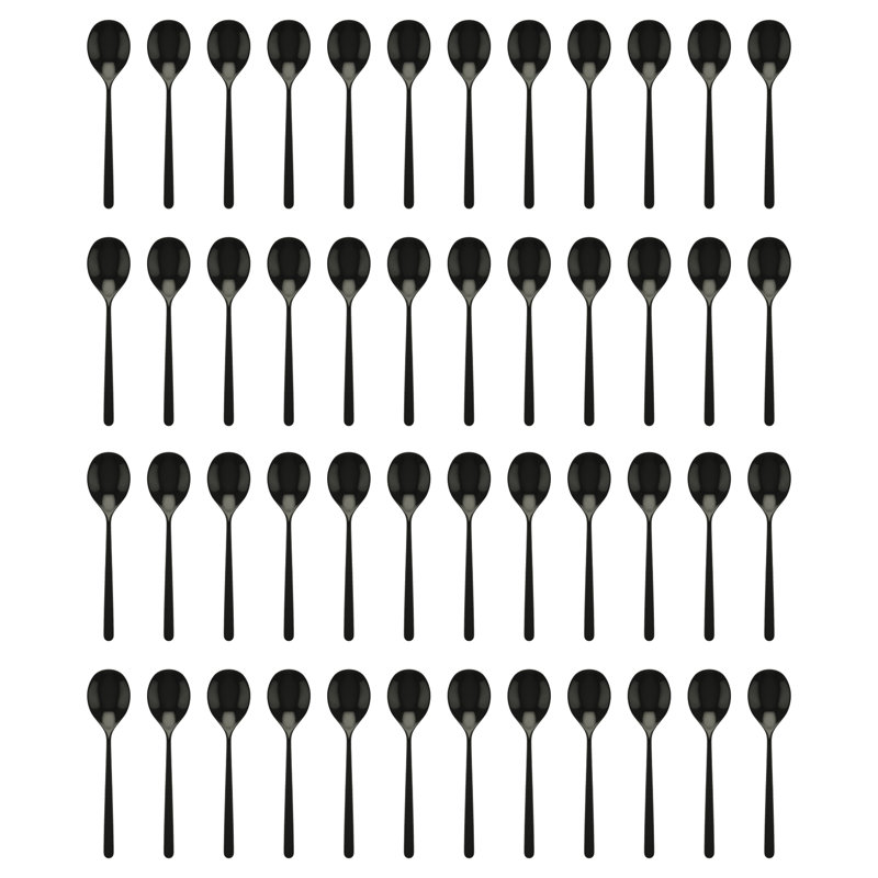 Linea Gourmet Spoon - 48 Pieces, Black Gold