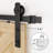 Black Steel Barn Door Hardware Kit Standard Single-48084373