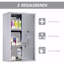 Armoire, verre, porte en verre, pharmacie murale, mur verrouillable avec 3 tablettes à niveaux, cadre en acier inoxydable et verrouillable avec 2 clés