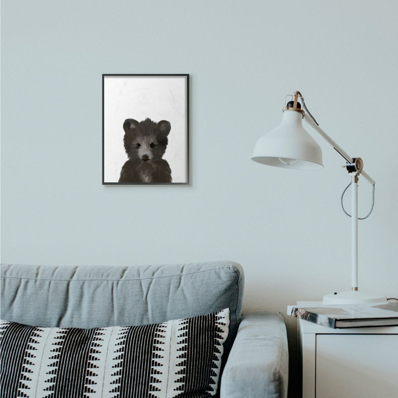 Art sur toile Sharpton, Cadre noir, H 14 po x l 11 po x P 1,5 po