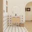 Ensemble de meuble-lavabo flottant avec armoire en contreplaqué, rangement mural et plateau de lavabo en résine-1766274603-1766274609