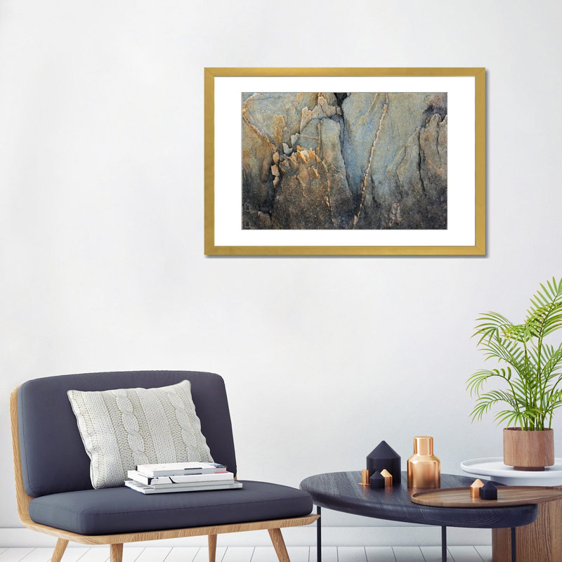 Ancienne traversée - reproduction d'art murale - papier d'art encadré, 24" x 32", Framed Paper, Gold