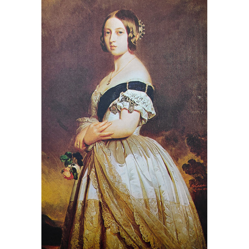 Portrait Of Queen Victoria 1St by Gwengoat - Wrapped Canvas Print, 76cm H x 51cm W x 3.8cm D