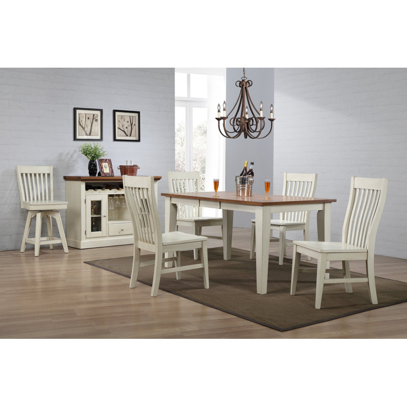 Calderon Extendable Dining Table, Antique White