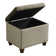 Repose-pieds rectangulaire avec rangement en polyester 22 po Arath