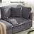 82.7” W Oversized Down-Filled 3-Seater Modular Sofa With Ottoman-1286945176