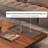 Walnut Manufactured Wood Square Coffee Table