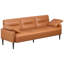 Imelda 83" Faux Leather Square Arm Sofa-339598369