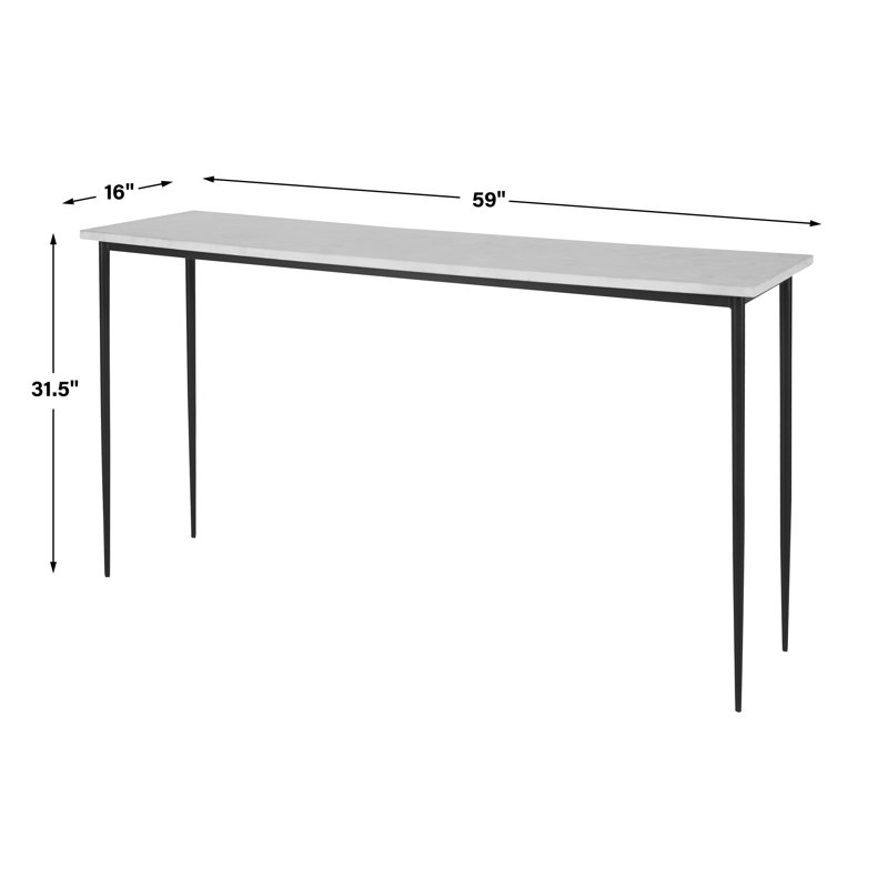 59'' W Glass Console Table