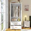 Bedroom Armoire Wardrobe with Drawers