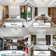 Indoor Dimmable LED Semi-Flush Mount Ceiling Light Fixture with Creative Flower Lampshape