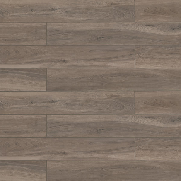 Refined 6" x 36" Porcelain Wood Look Floor Use Tile
