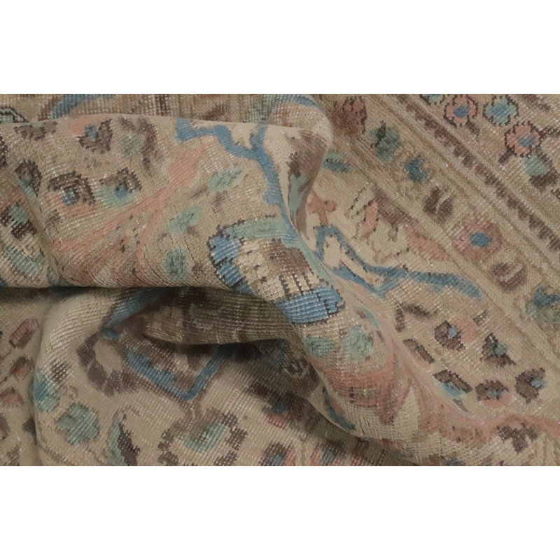 Vegetable Dye Floral Traditional Area Rug 10x13