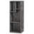 4-Cube Gray Bookcase, Small Storage Cabinet with Open Shelves (Set of 2)-738449384