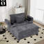 Fauteuil d'appoint surdimensionné en chenille avec repose-pieds-1158290247