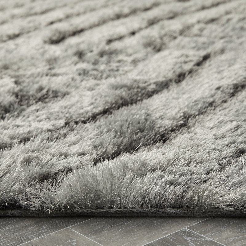 Bledian Rectangle Hand Woven Shaggy Area Rug, Rectangle 80 x 150cm