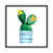 Toile avec cadre noir sélectionné