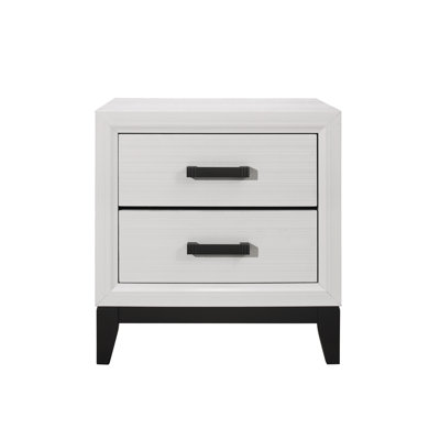 White Nightstand For Home Bedroom