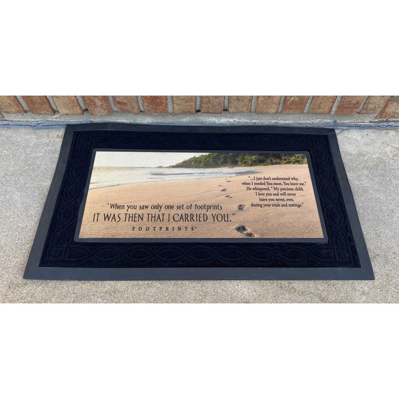 Doormat Insert Footprints 22x10
