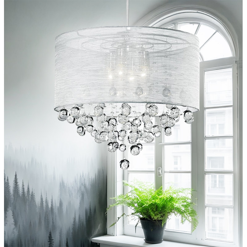 Emry 4 - Light Dimmable Chandelier, 16.92" H x 19.68" W x 19.68" D