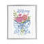 «Bow & Flowers Welcome», reproduction encadrée sous verre, conception de Deb Strain-1221464925-1221464920