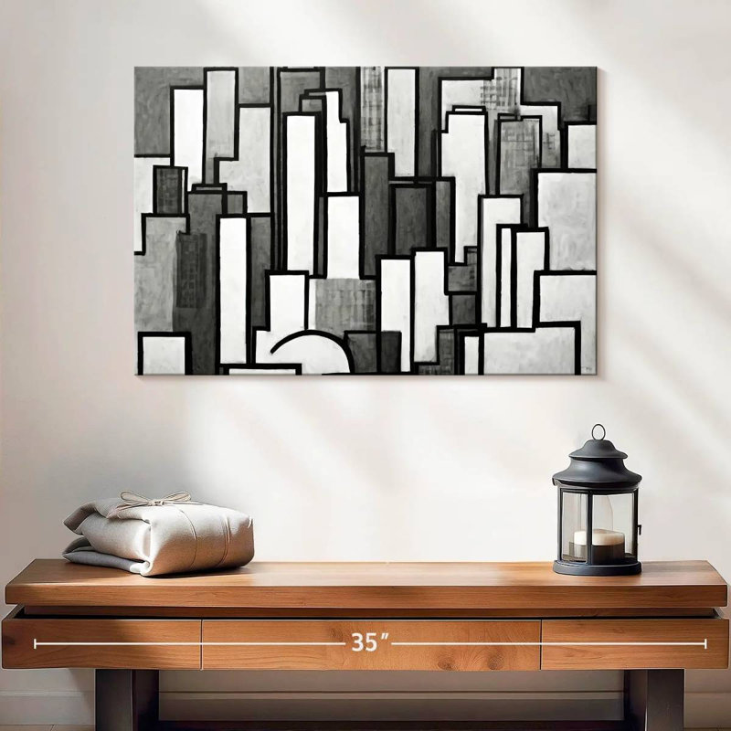 Kavia Atlanta Cityscape BW, H 16 po x l 24 po