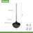 Tovolo Silicone Ladle with Stainless Steel Handle for Soups Stews and Sauces, Charcoal