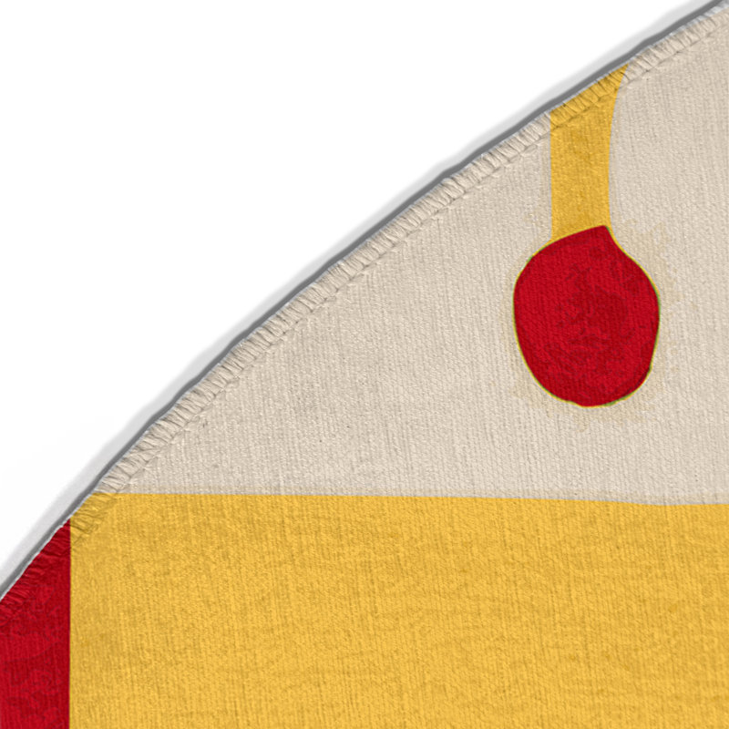 Quirky Swing Indoor And Outdoor Area Rug, Round 5'