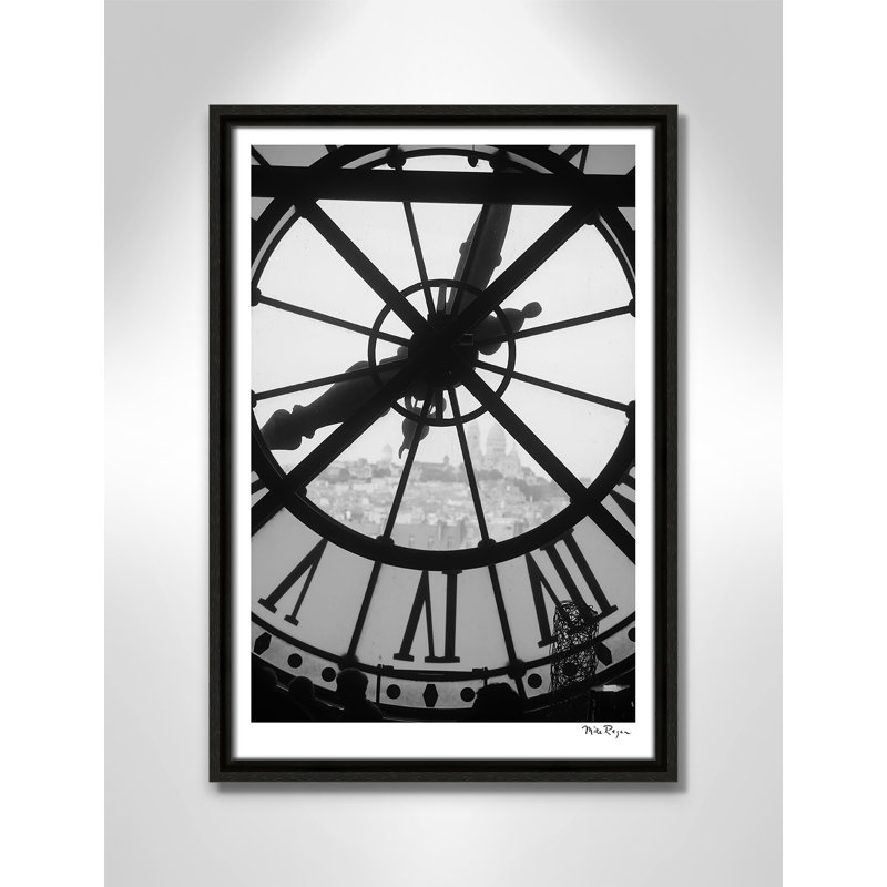 «Museum Dorset - Paris Print» par Mike Ragan, Toile avec cadre flottant brun, H 19,5 po x l 13,5 po x P 2 po, Pas de tapis