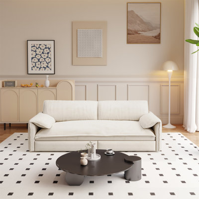 66" Queen Pull Out Sofa Bed