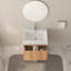 Meuble-lavabo mural 24 po avec lavabo, meuble-lavabo mural flottant avec finition intégrée-121843349