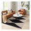 Tapis noir et ivoire moderne