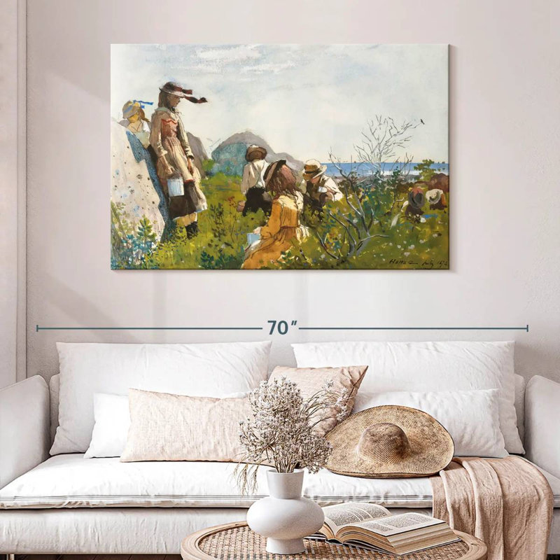 Leisha Berry Pickers, 32" H x 48" W