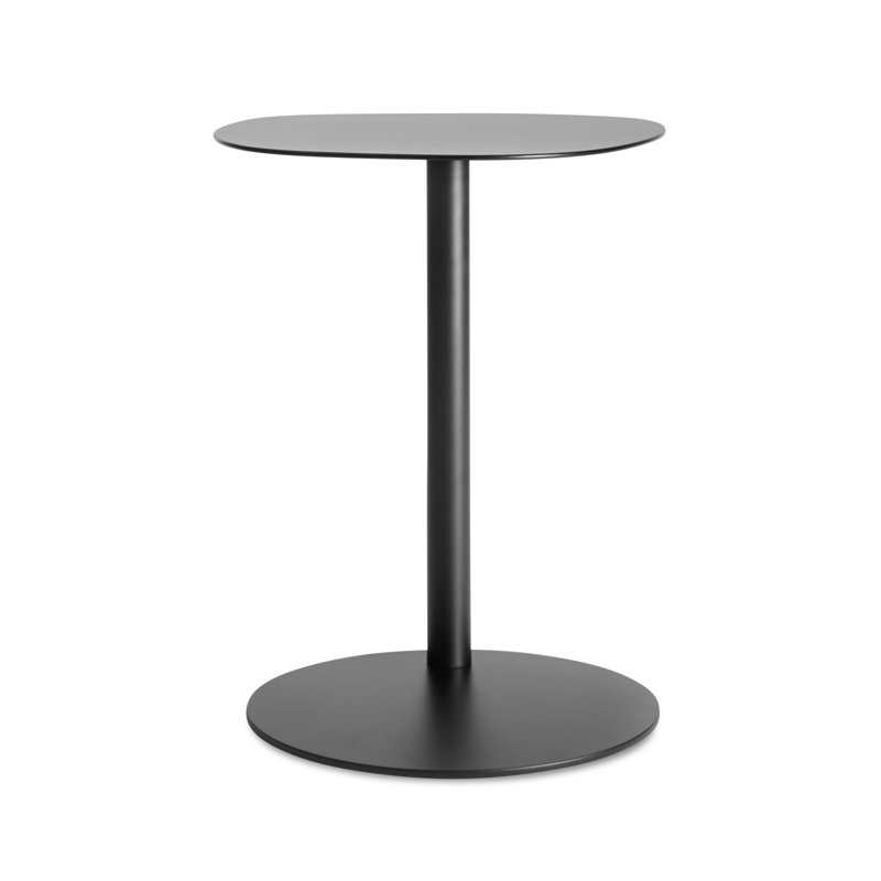 Swole Single End Table, 20" H x 20" W x 15" D, Black