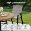 Ensemble repas pour 6 personnes avec table ronde de 47 po et 6 fauteuils empilables-1695072760-1695072761