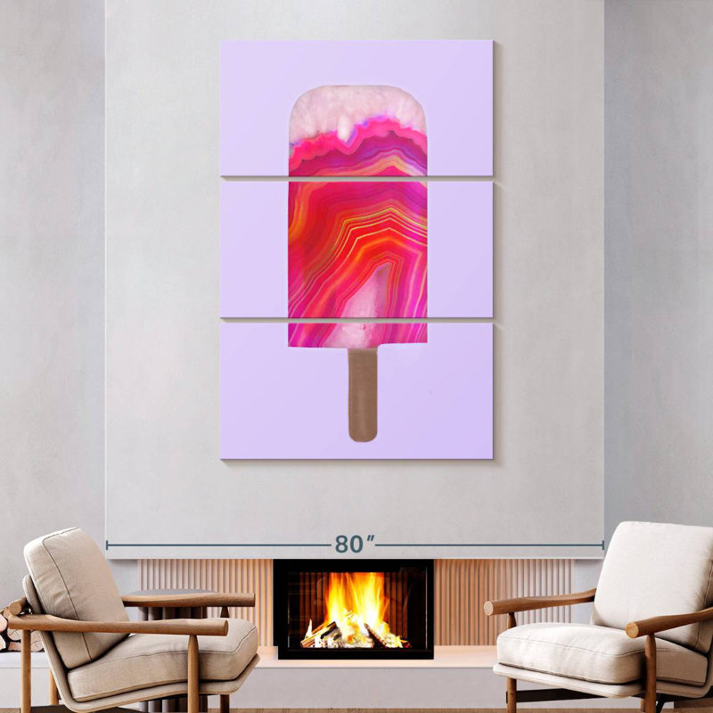 Agate Popsicle, 74" H x 48" W