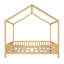Lit sur pied avec auvent, cadre de lit double, lit pour enfant en bois avec toit, lit double pour enfant-1550069150-1550069151