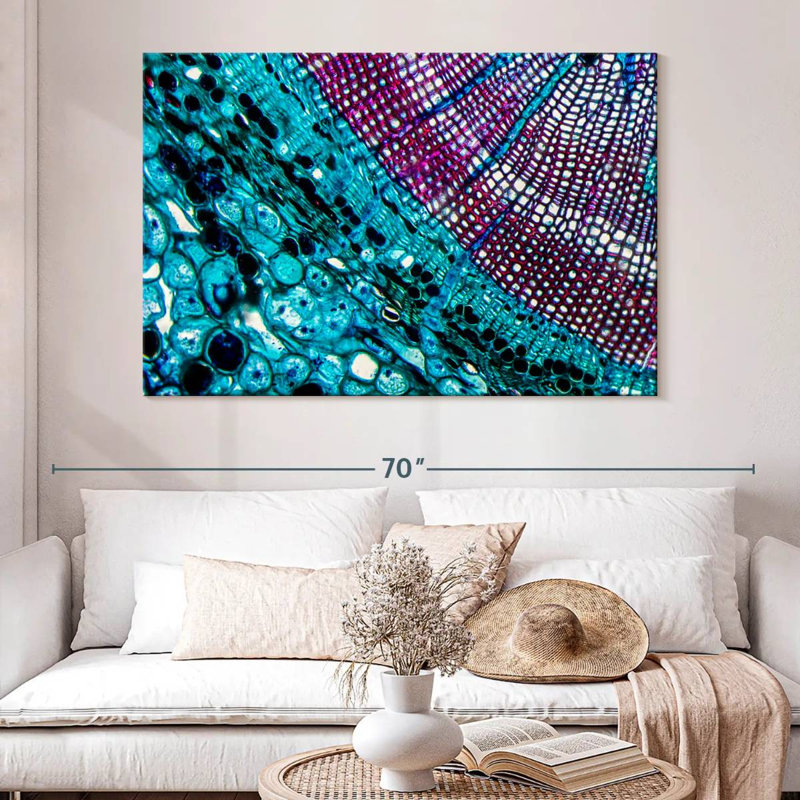 Keiri Pine Stem Under Microscope, 34" H x 51" W