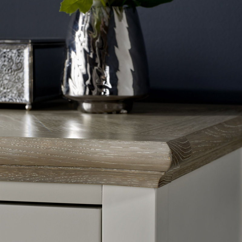 Titus Dressing Table, Soft Grey/Grey Washed Oak