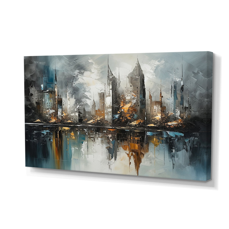 Abstract City Skyline4 - Décoration murale ville