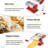 G-WELL Manual Pasta Maker with 3 Attachments