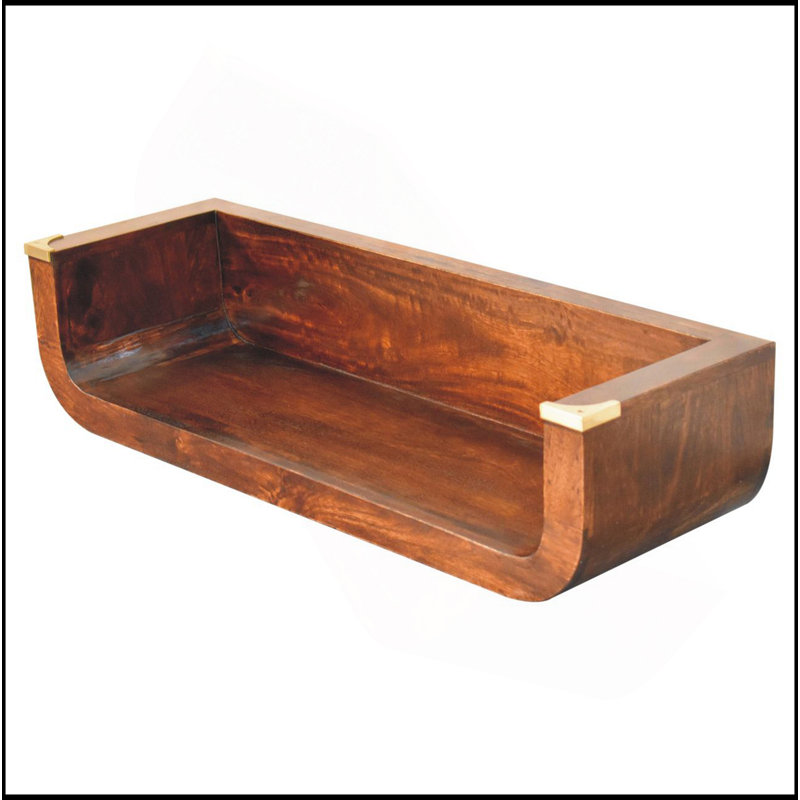 Console flottante en bois massif Indira