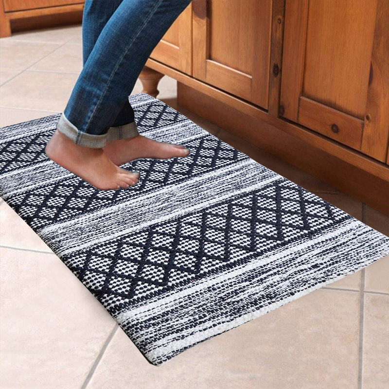 Geometric Water Resistant Anti-Fatigue Non-Skid Kitchen Mat