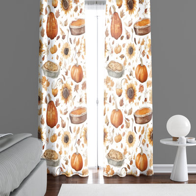 Semi Sheer Curtain Pair