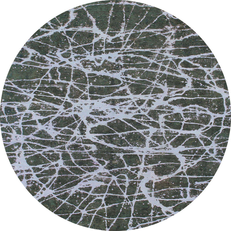 Tapis abstrait moderne 1128, Rond 6 pi