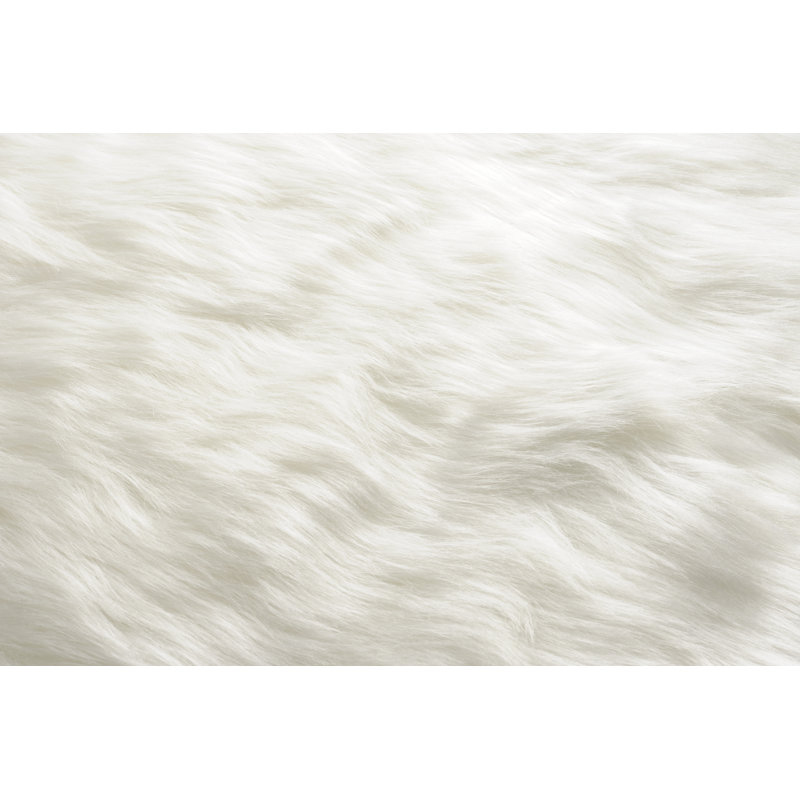 White Fur Texture Background by Kyoshino - Wrapped Canvas Print, 20cm H x 30cm W x 3.8cm D